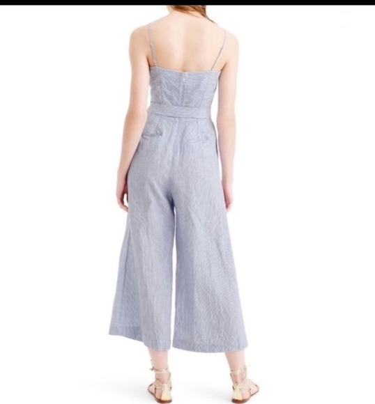 BANANA Republic Women's Striped Cropped Jumpsuit - Picture 3 of 17